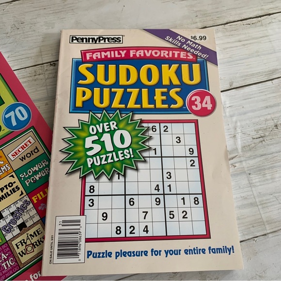 NEW Lot of 2 Large Print Sudoku Puzzle Books - Picture 2 of 6